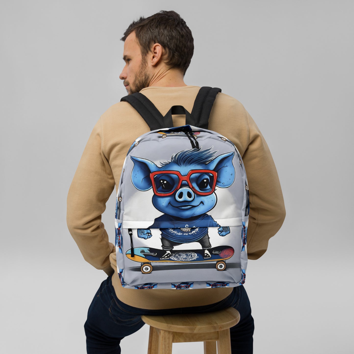 BLUE PIG BACKPACK