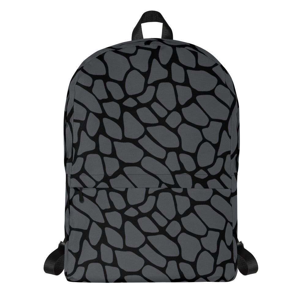 GRAY SNAKESKIN BACKPACK