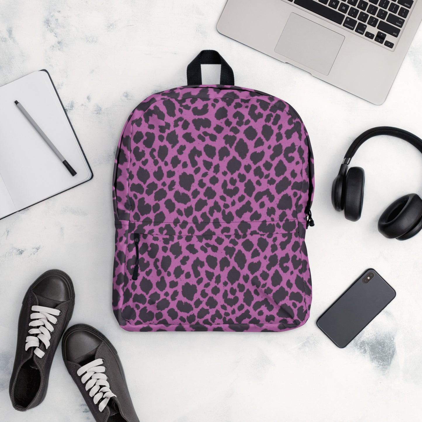 PINK LEOPARD BACKPACK