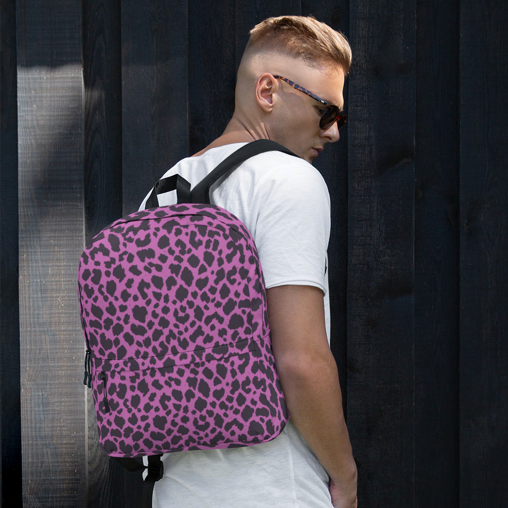 PINK LEOPARD BACKPACK