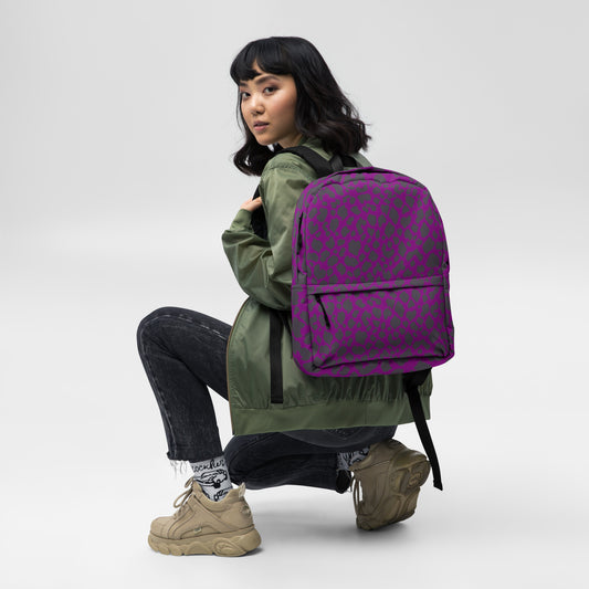 PURPLE LEOPARD BACKPACK