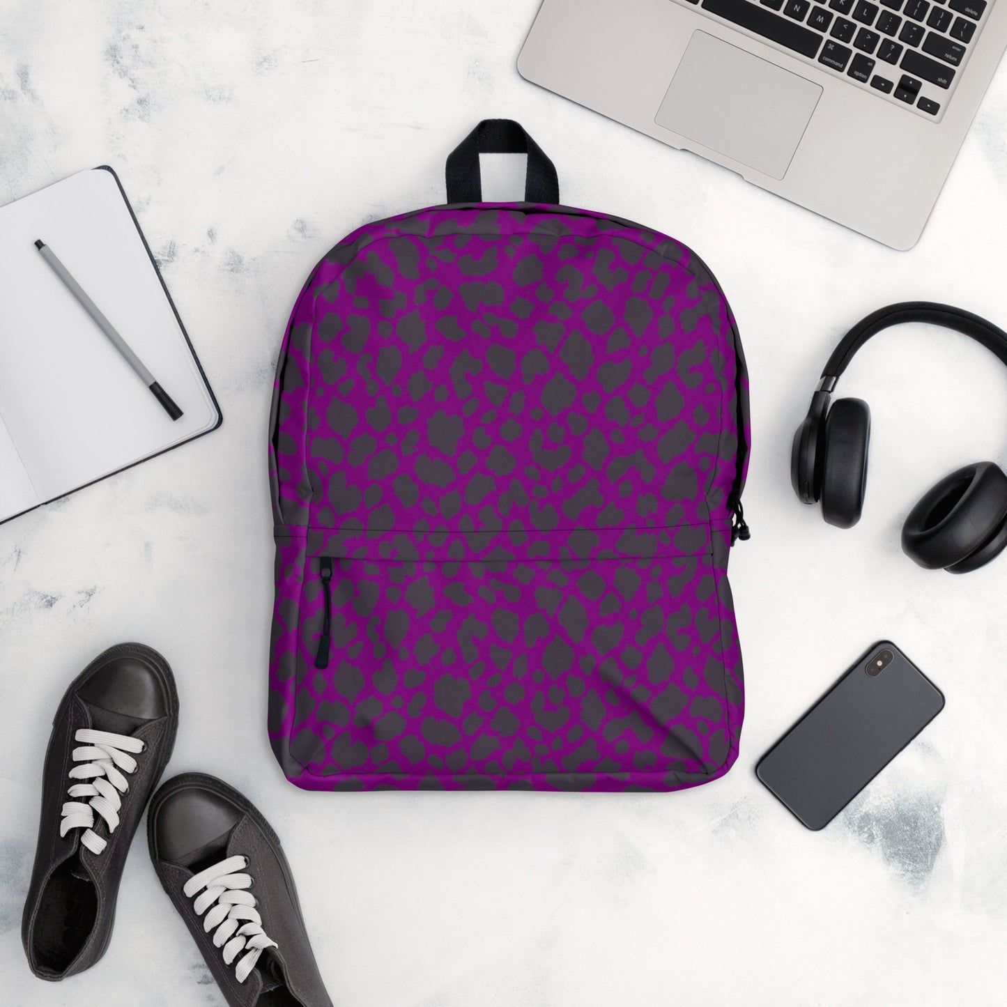 PURPLE LEOPARD BACKPACK