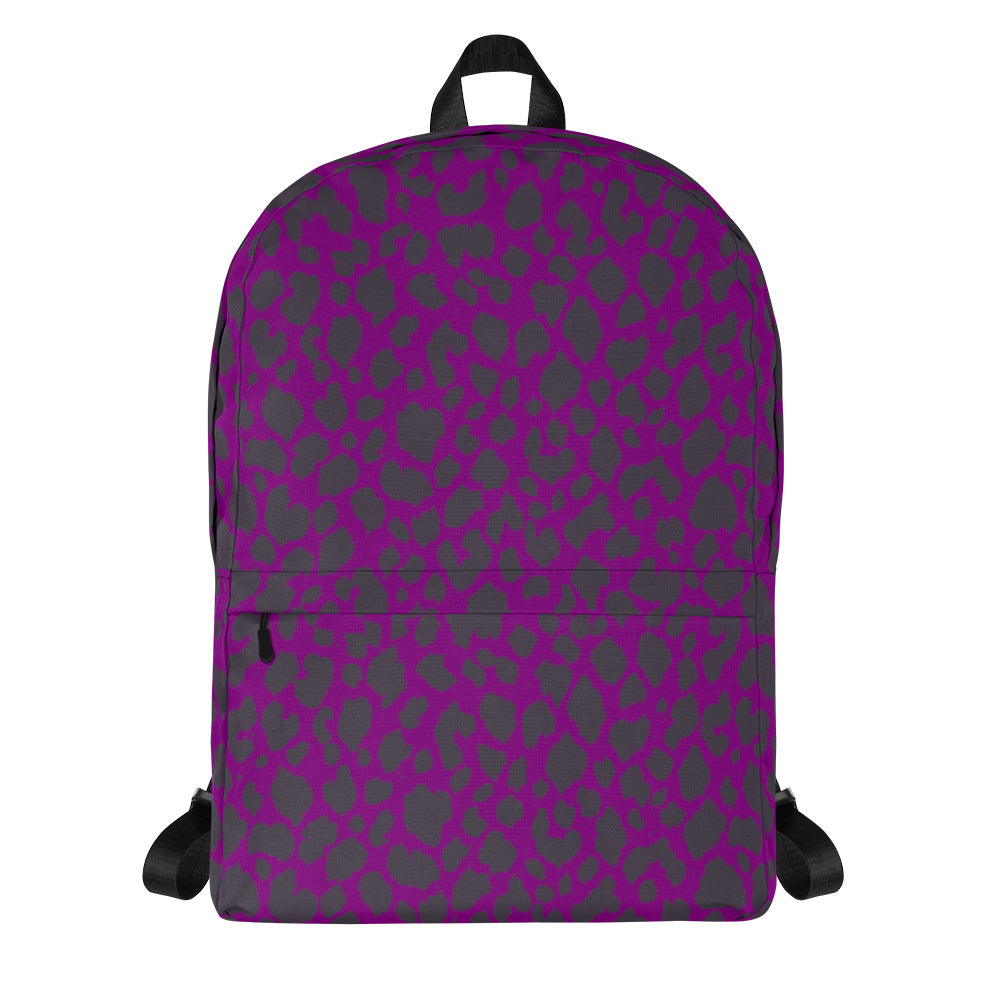 PURPLE LEOPARD BACKPACK