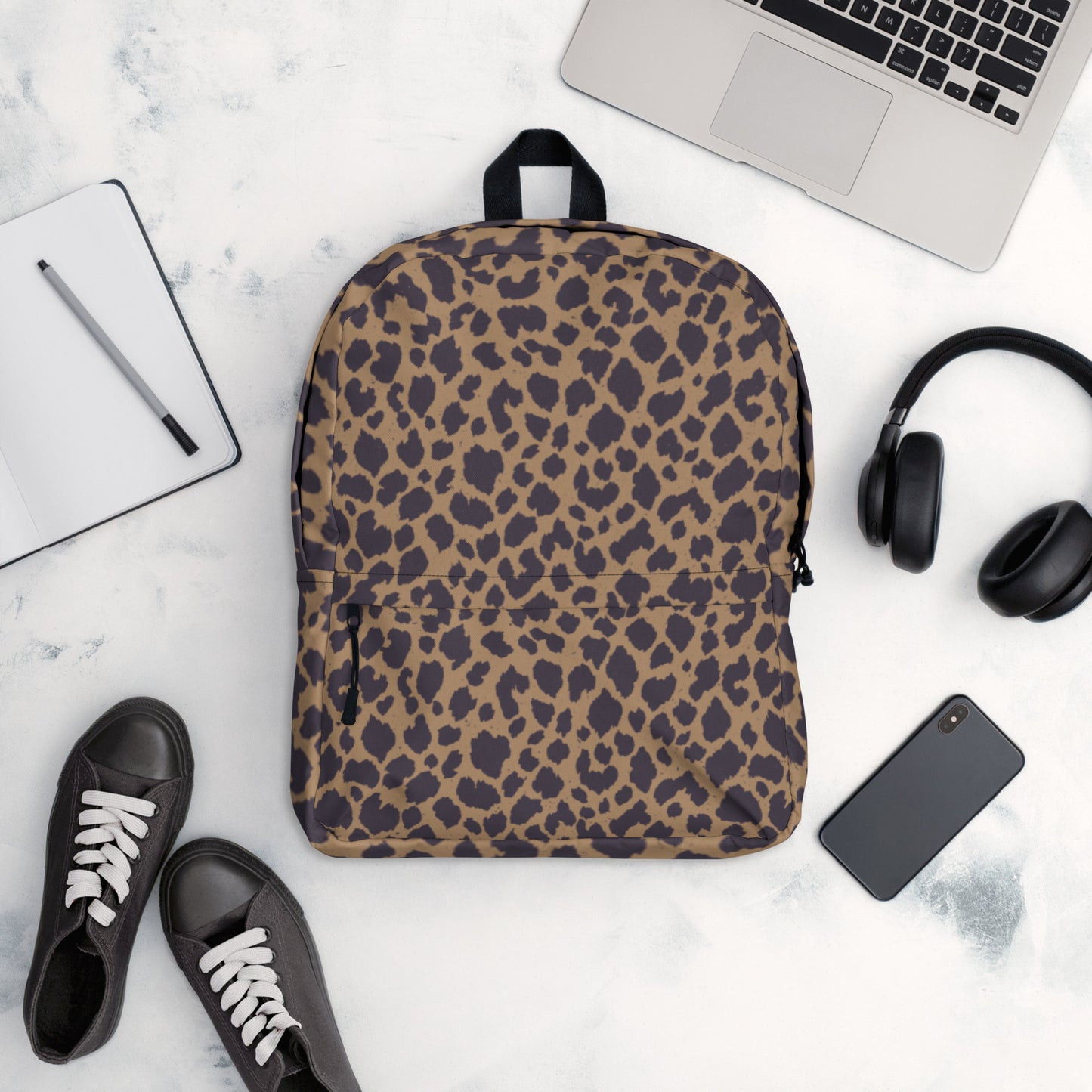 LEOPARD PRINT BACKPACK