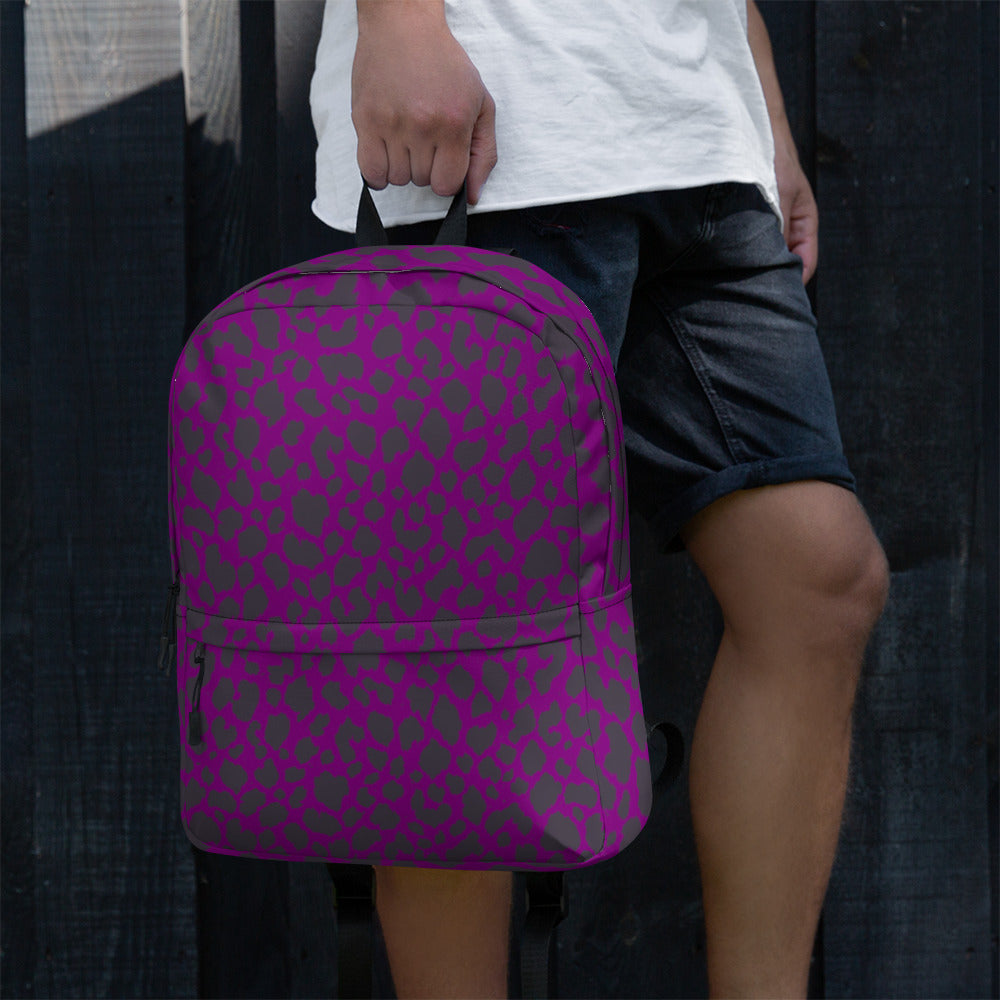PURPLE LEOPARD BACKPACK