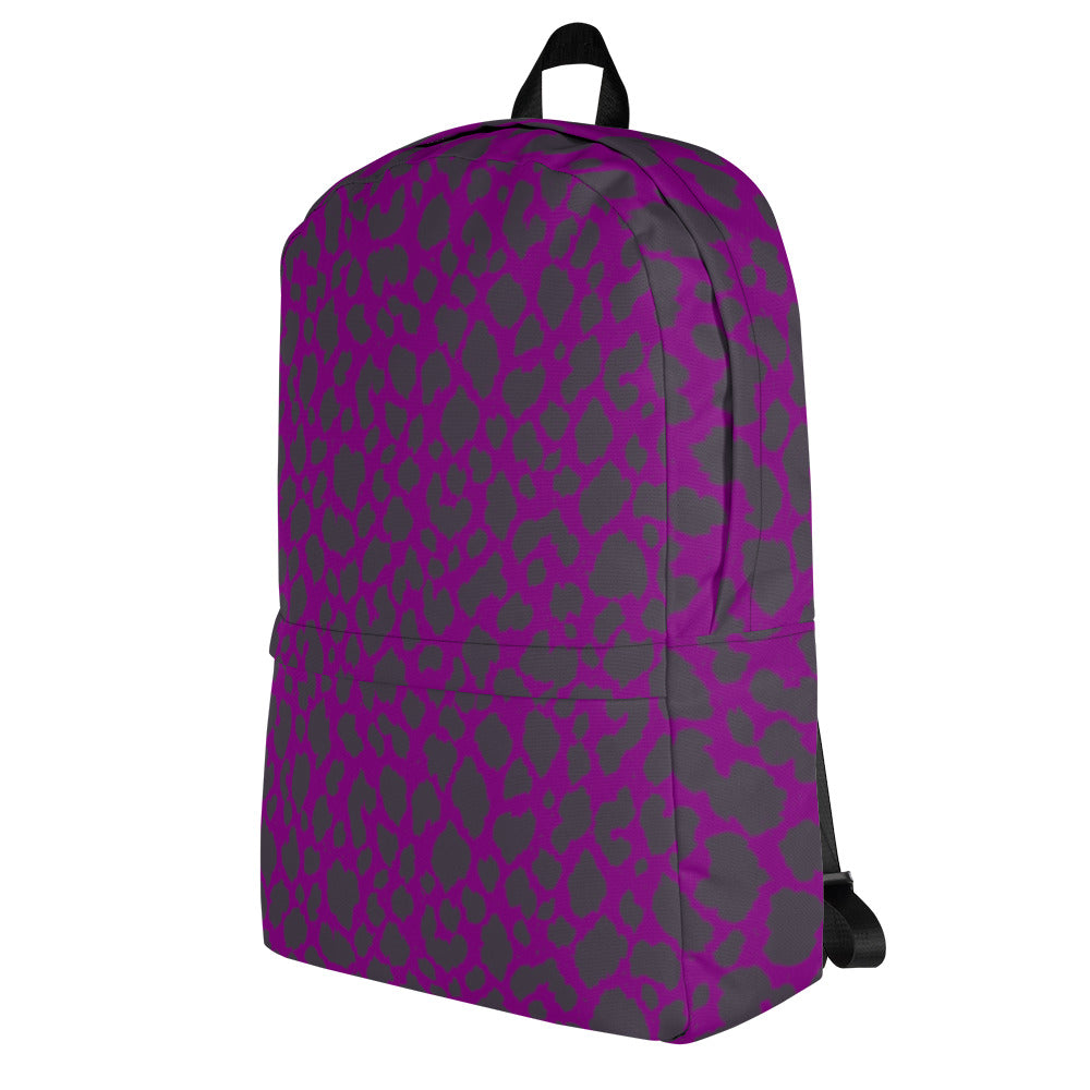 PURPLE LEOPARD BACKPACK