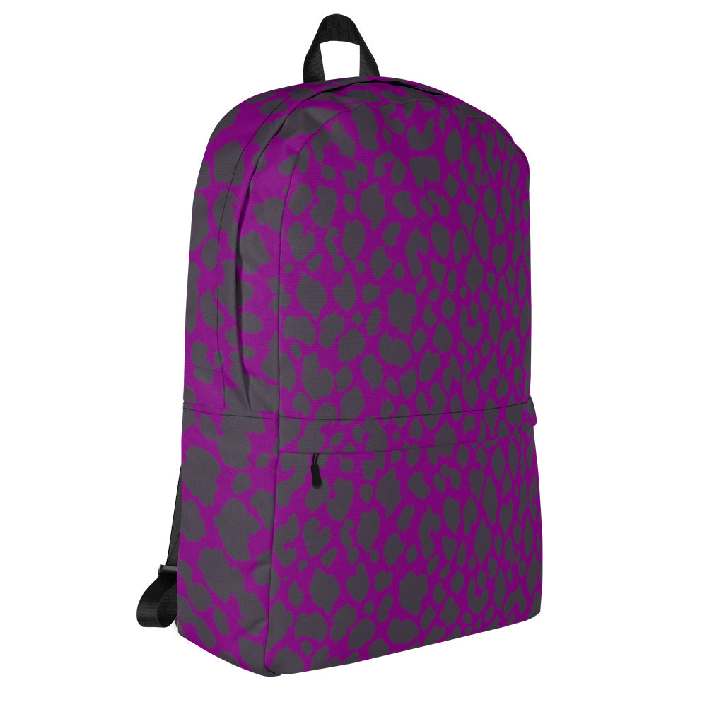 PURPLE LEOPARD BACKPACK