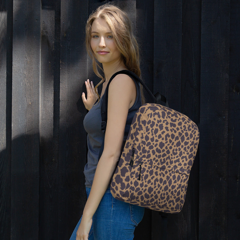 LEOPARD PRINT BACKPACK