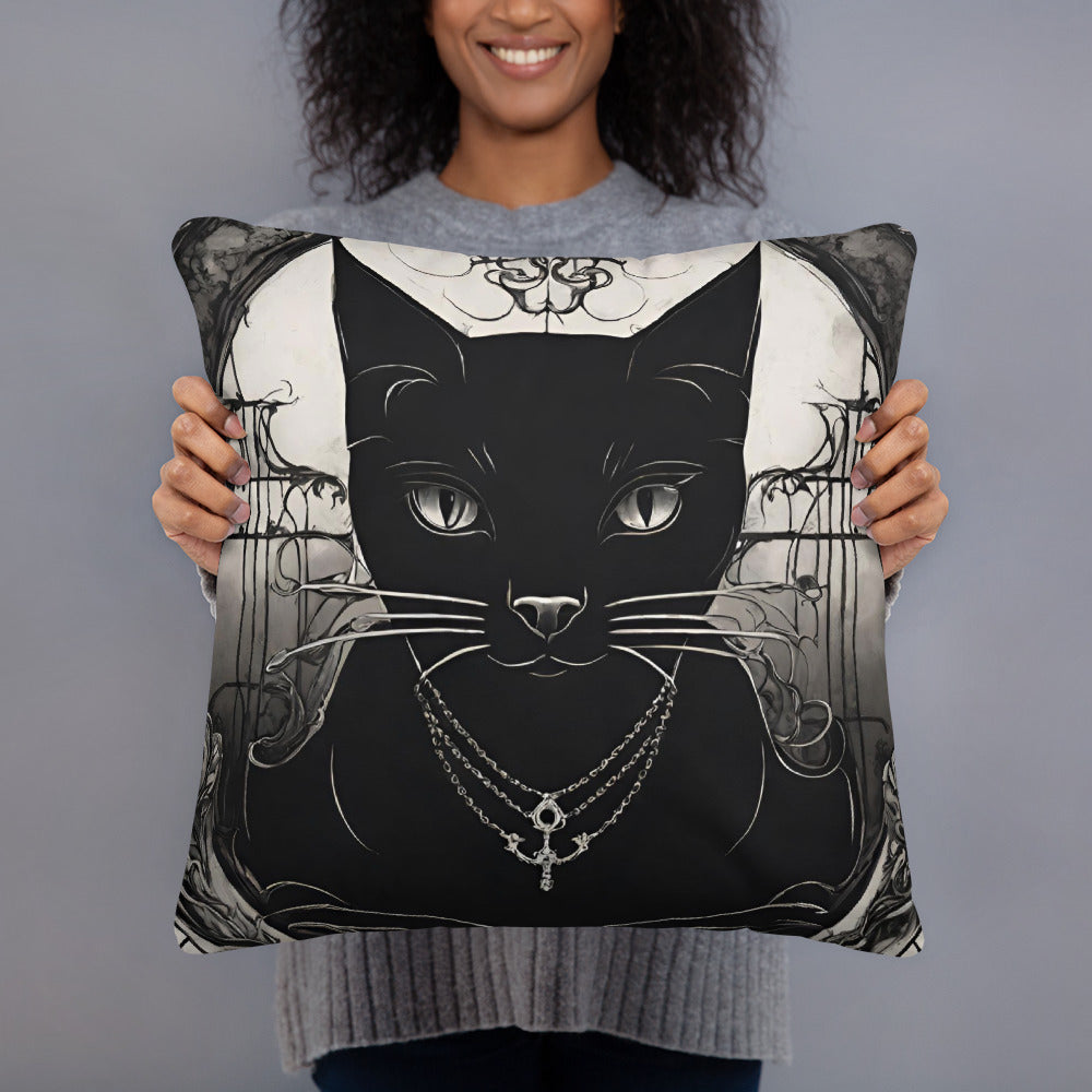 BLACK CAT FEVER PILLOW