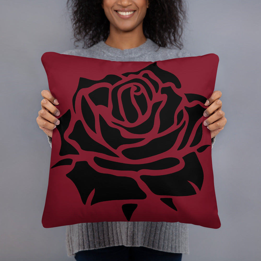 RED ROSE PILLOW