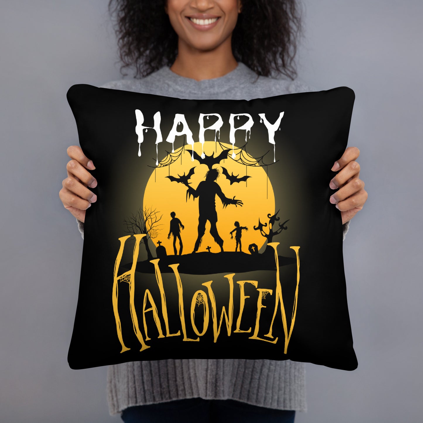 HAPPY HALLOWEEN ACCENT PILLOW