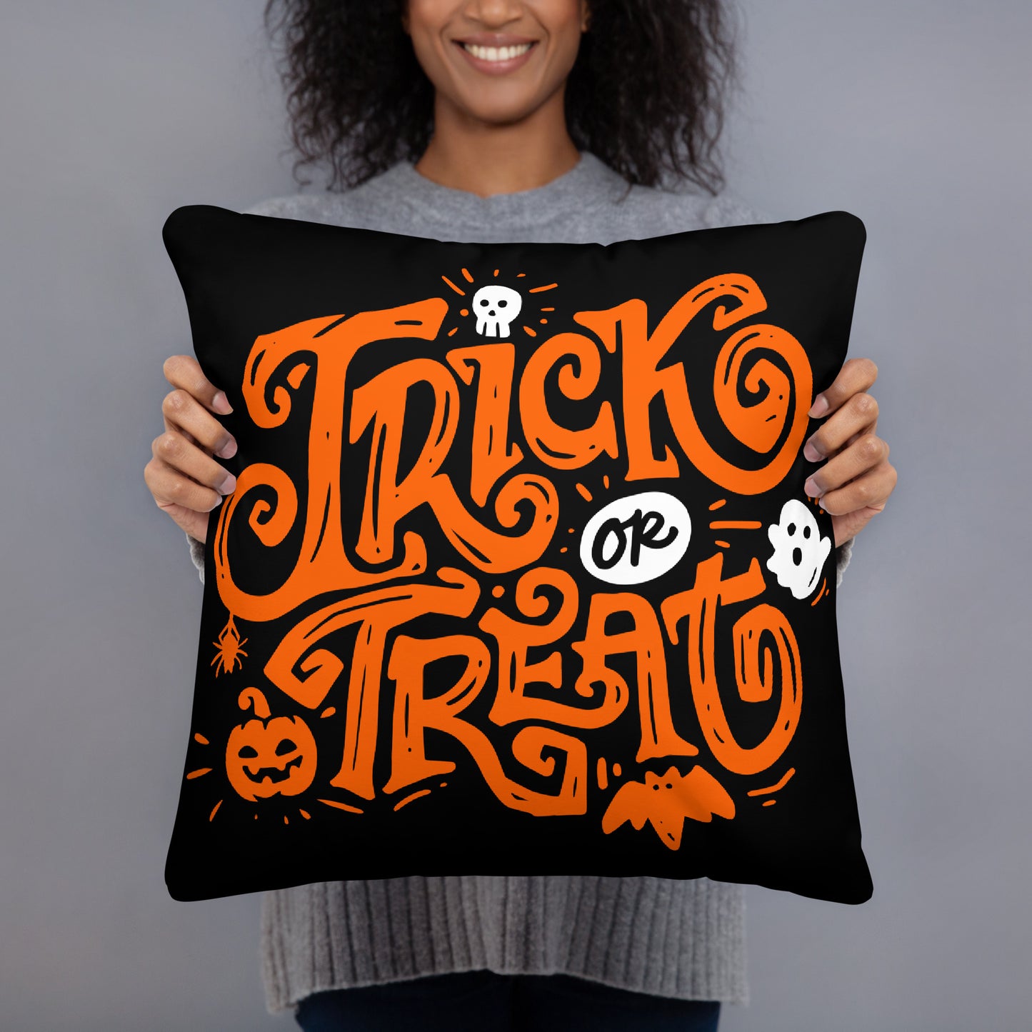 TRICK OR TREAT ACCENT PILLOW
