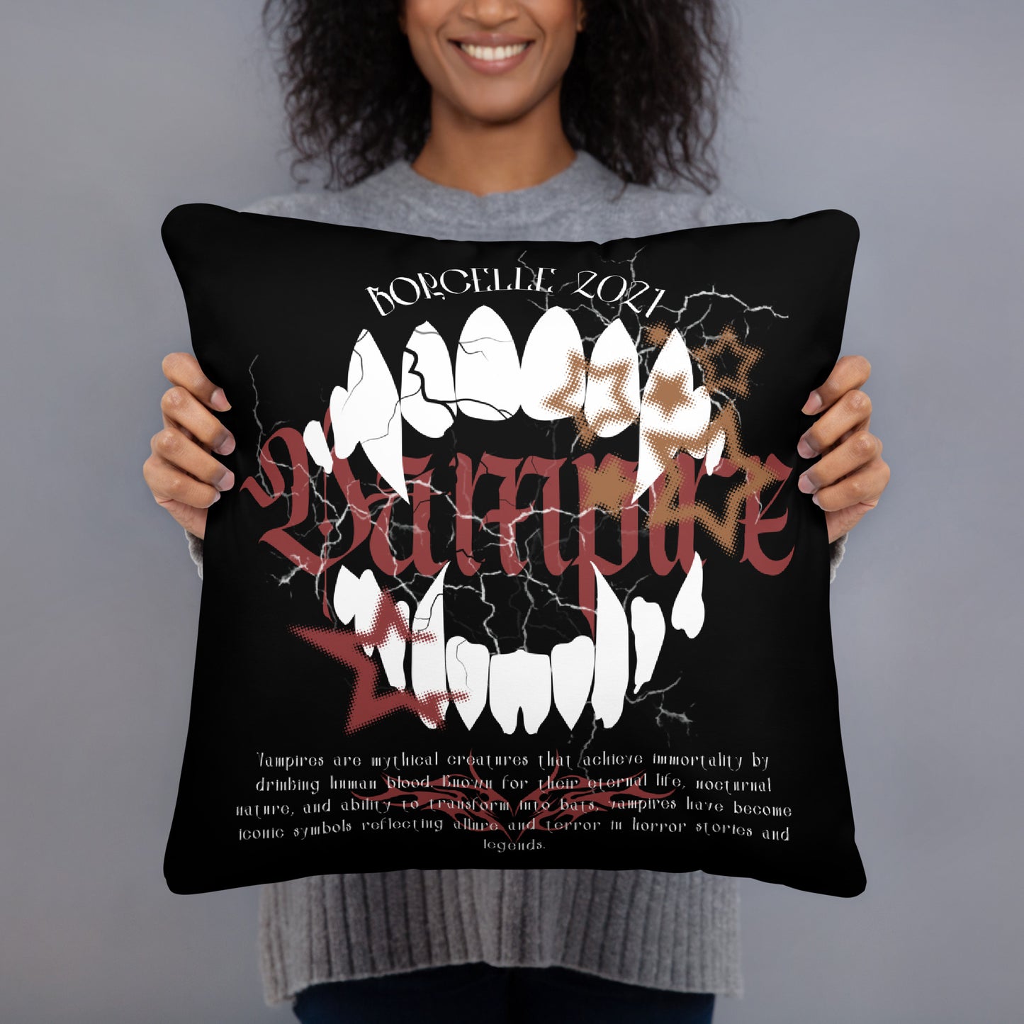 VAMPIRE BORCELLE ACCENT PILLOW