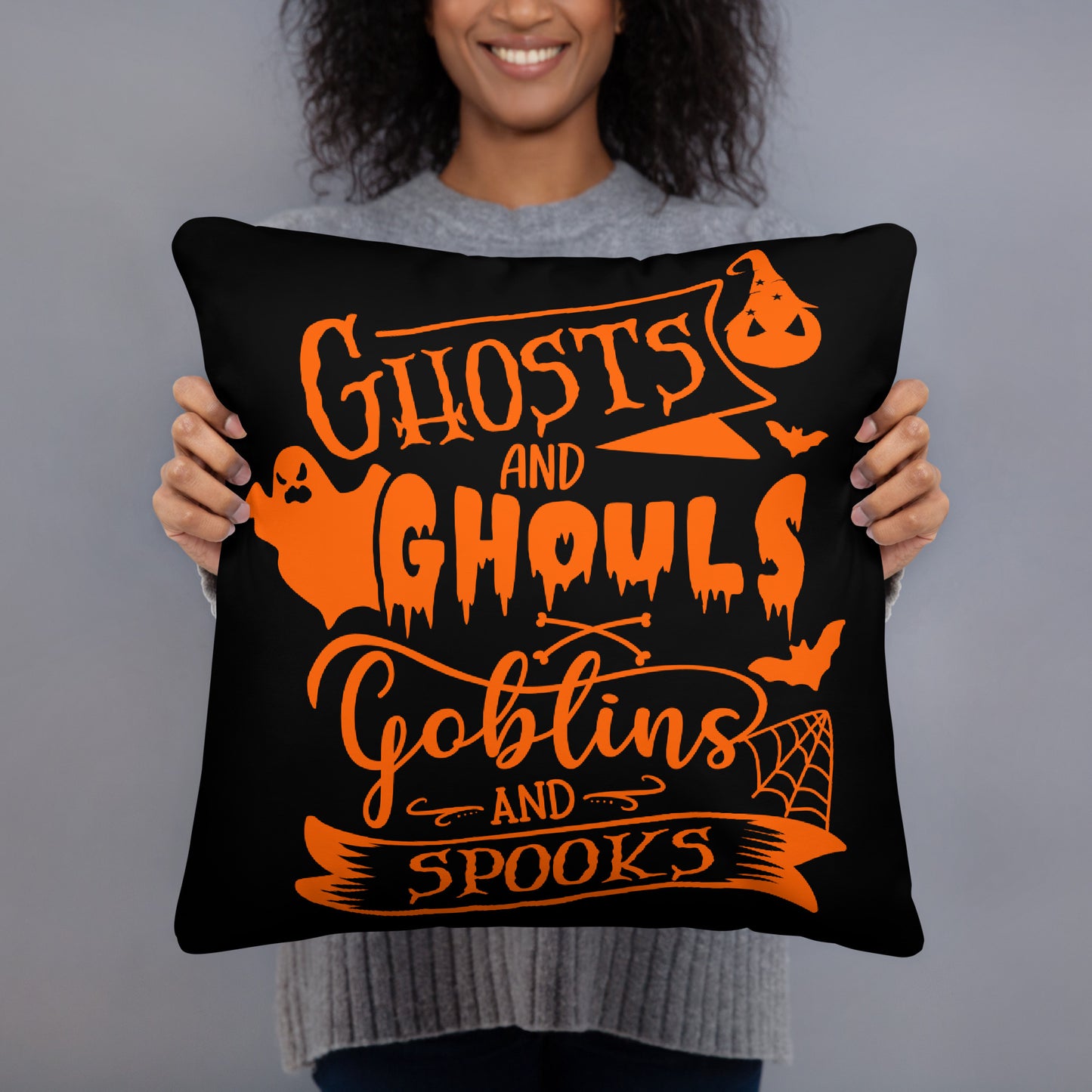 GHOSTS & GHOULS ACCENT PILLOW