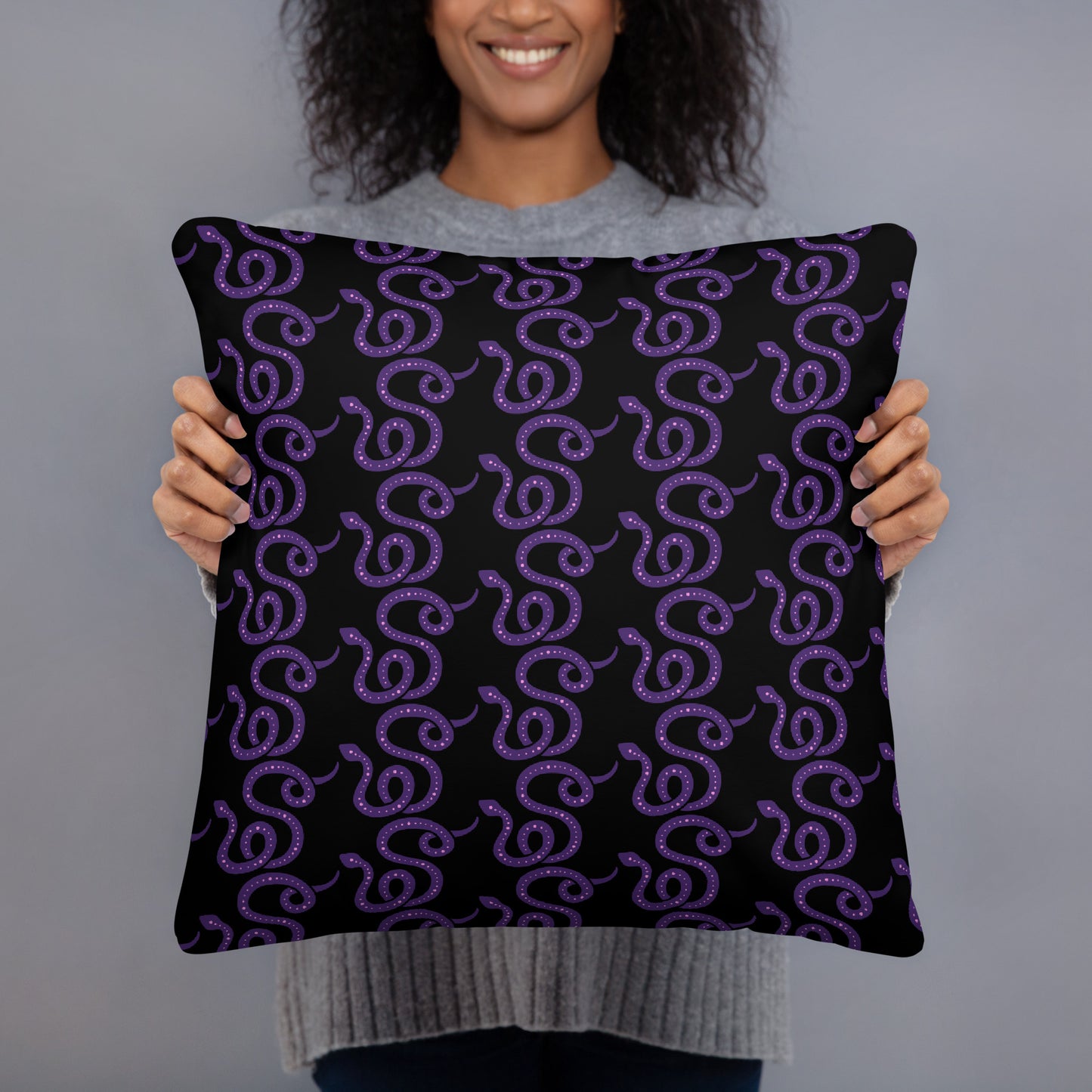 PURPLE SNAKE PILLOW