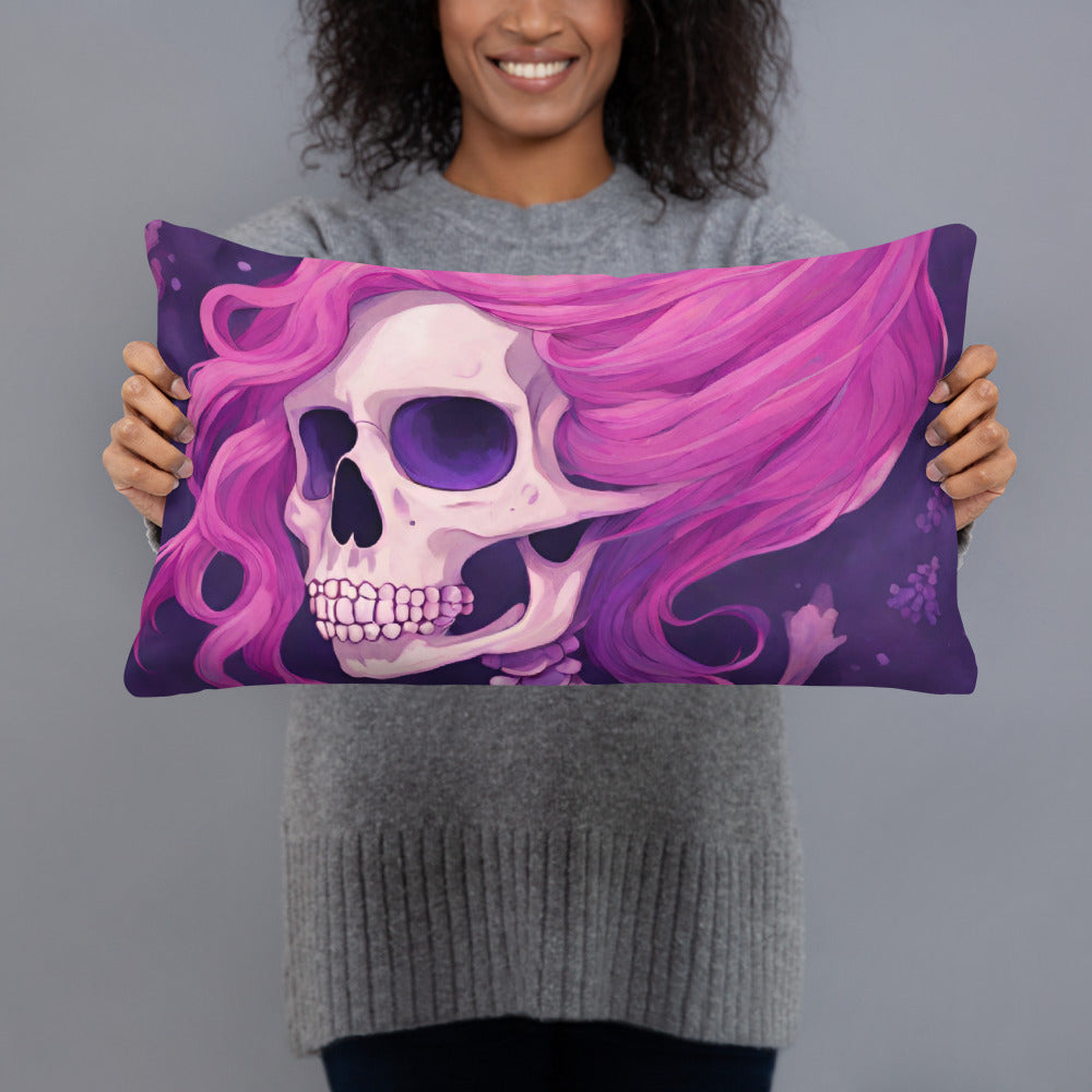 BENNET'S PINK SKELETON PILLOW