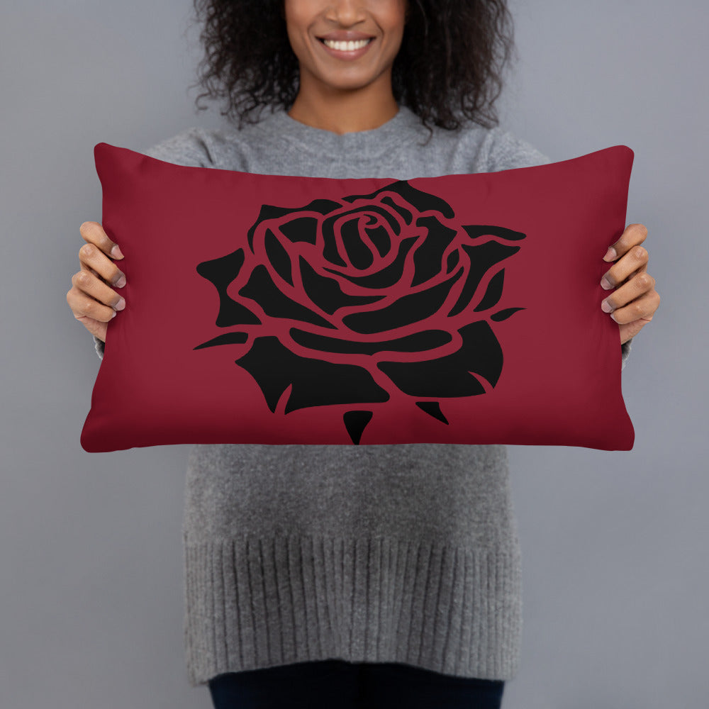 RED ROSE PILLOW