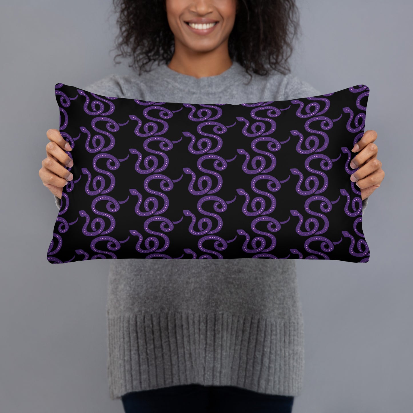 PURPLE SNAKE PILLOW