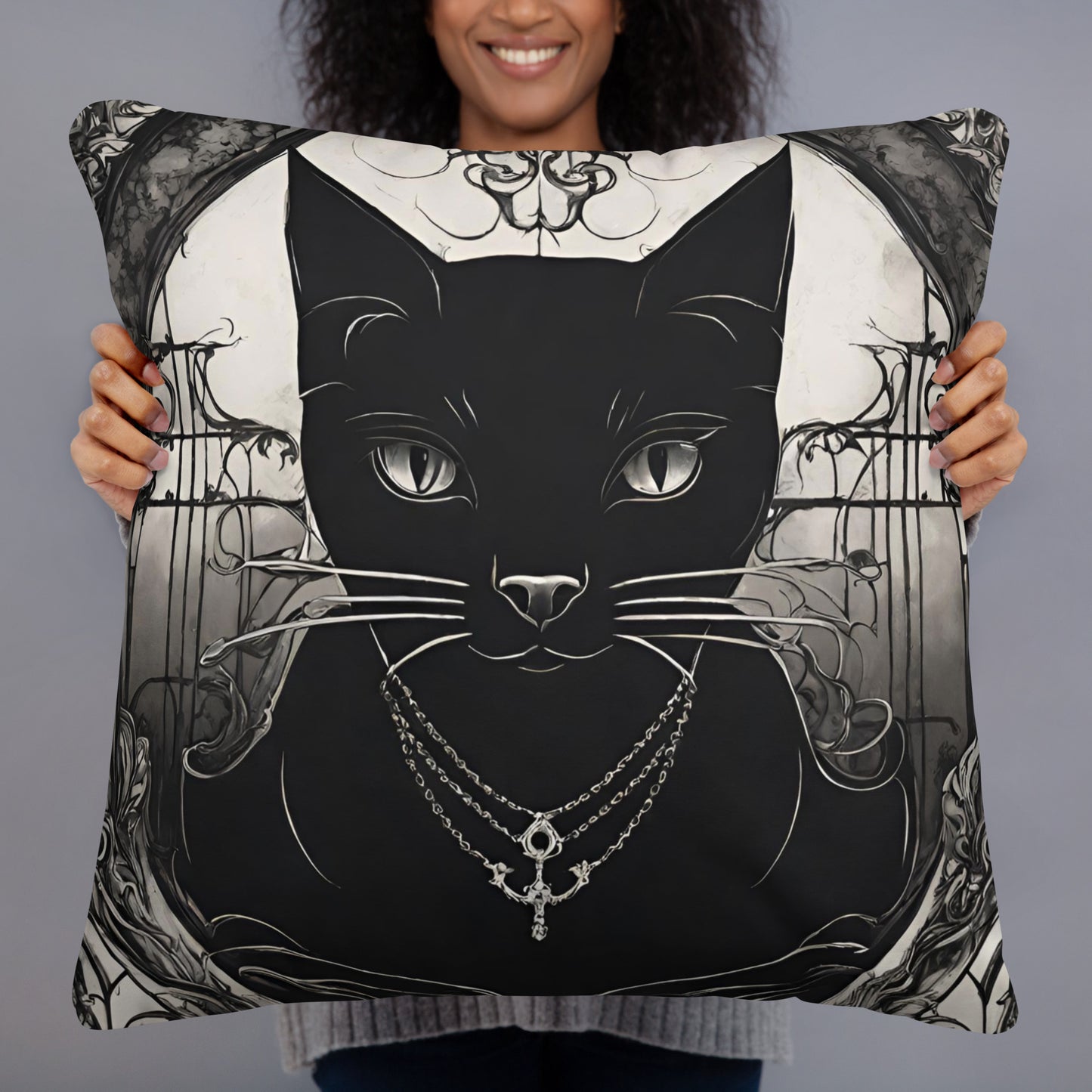 BLACK CAT FEVER PILLOW