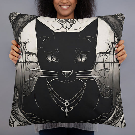 BLACK CAT FEVER PILLOW