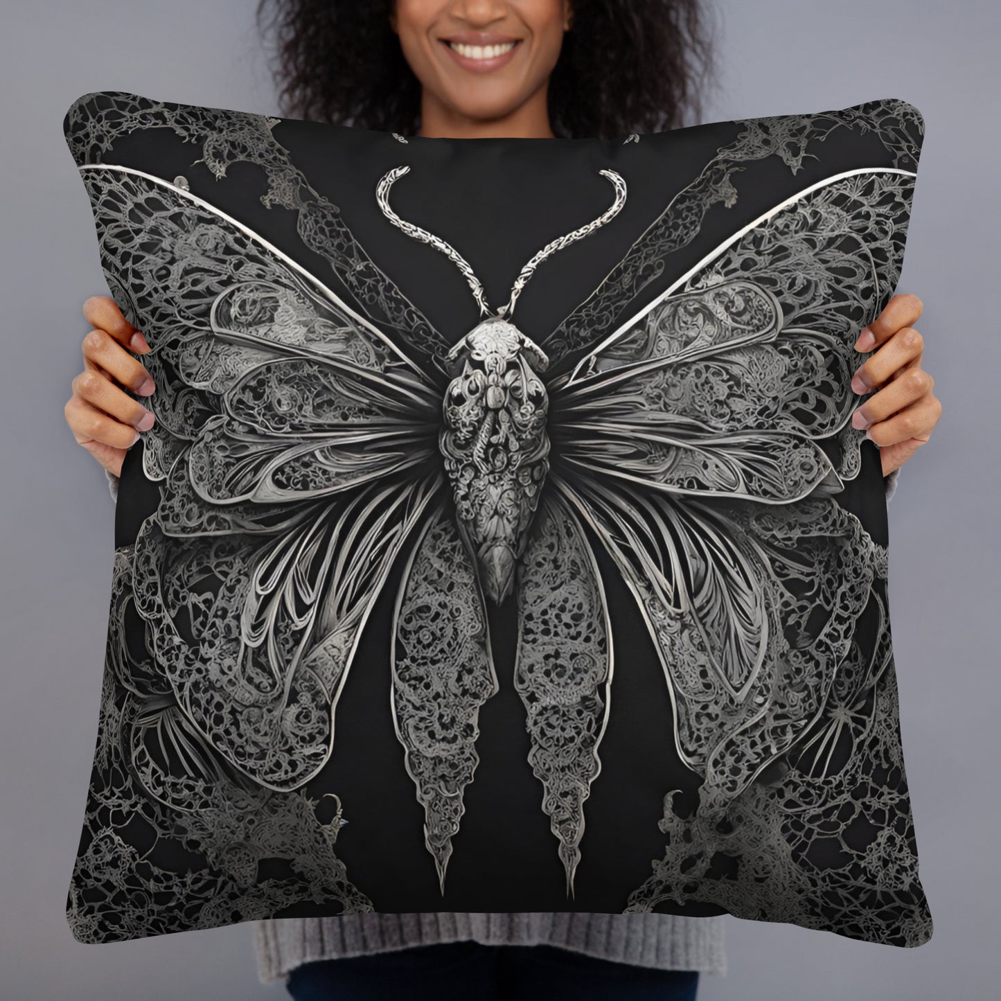 MOTH & LACE PILLOW