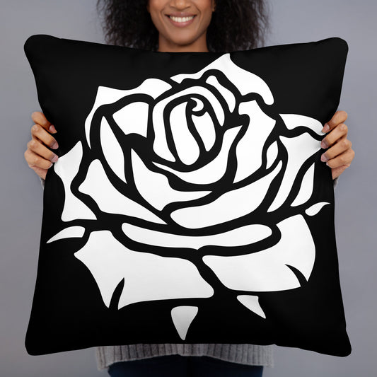 WHITE ROSE PILLOW