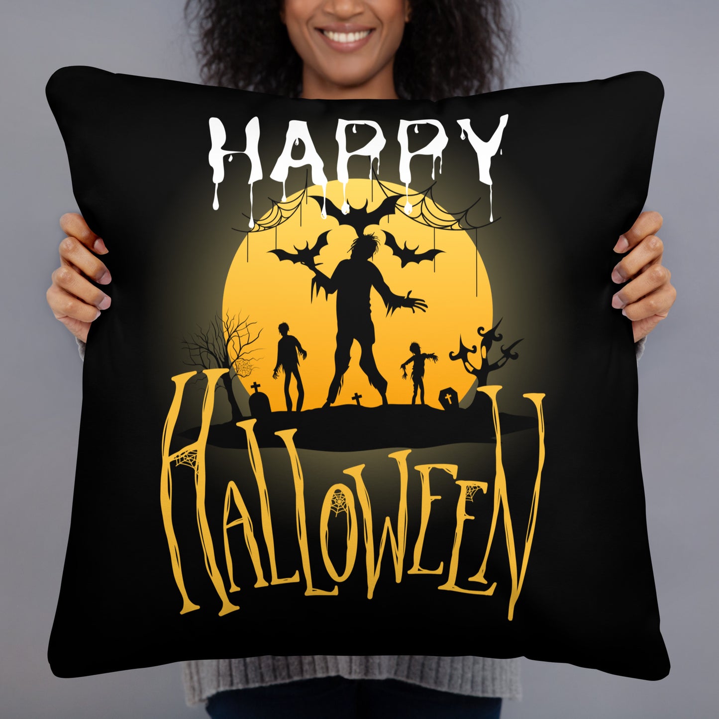 HAPPY HALLOWEEN ACCENT PILLOW