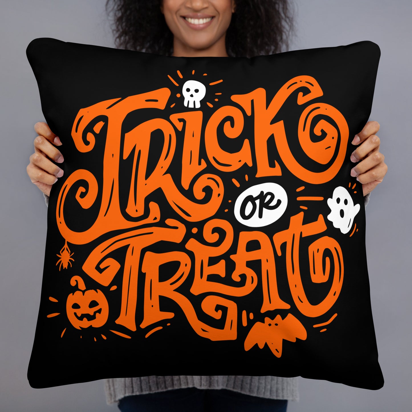 TRICK OR TREAT ACCENT PILLOW