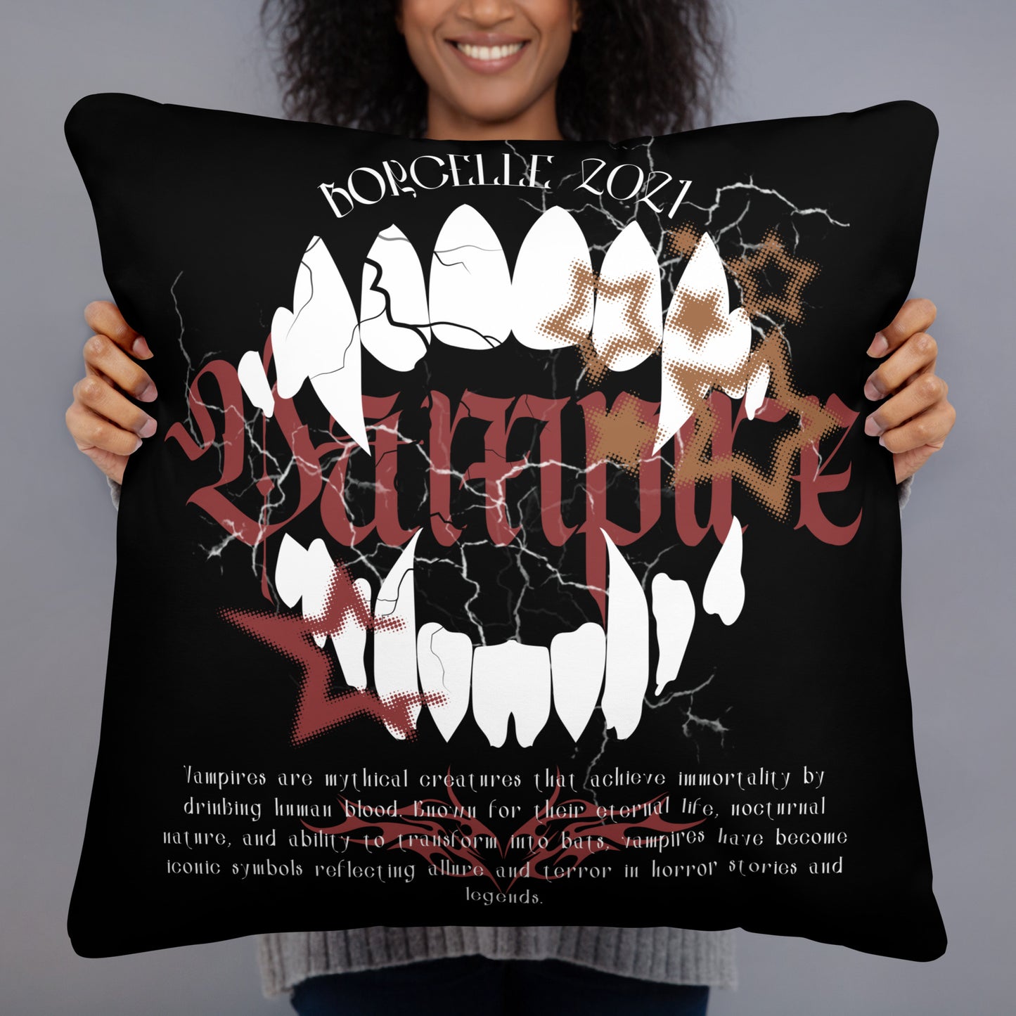 VAMPIRE BORCELLE ACCENT PILLOW