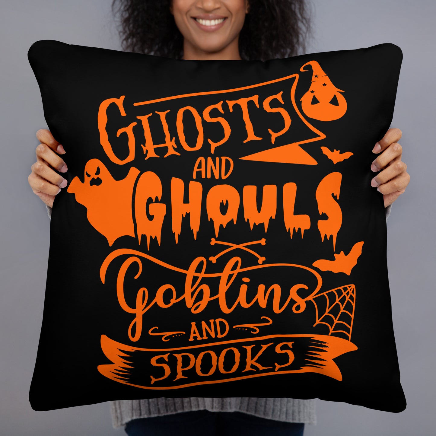 GHOSTS & GHOULS ACCENT PILLOW