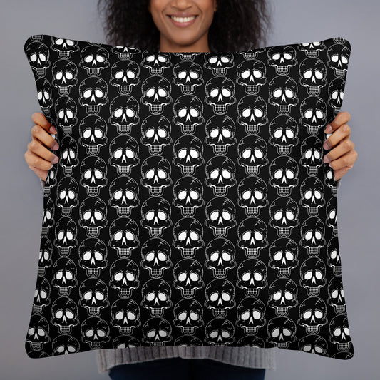 LAUGHING SKULL PILLOW