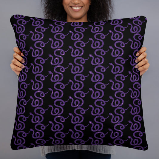 PURPLE SNAKE PILLOW