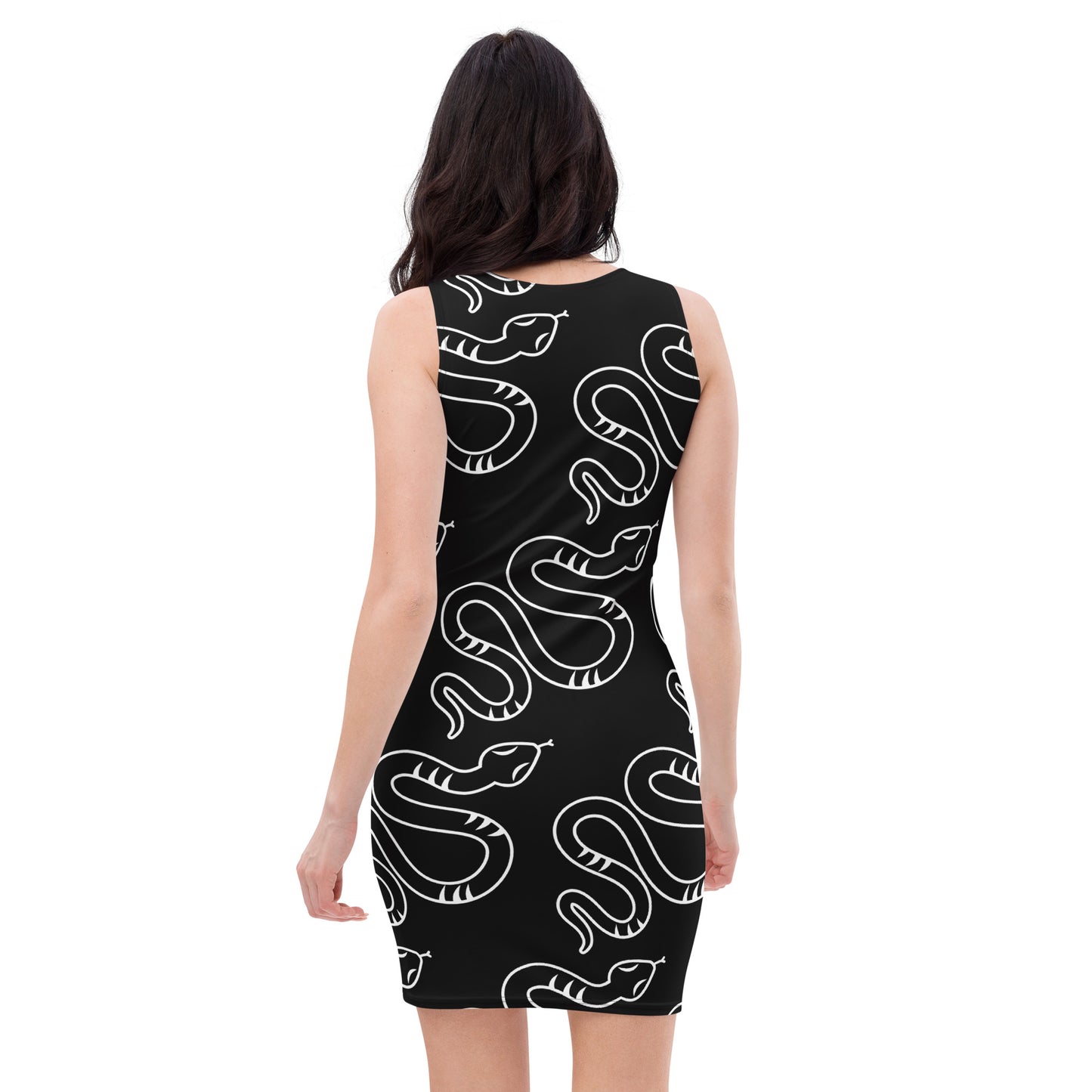 SNAKE FITTED DRESS