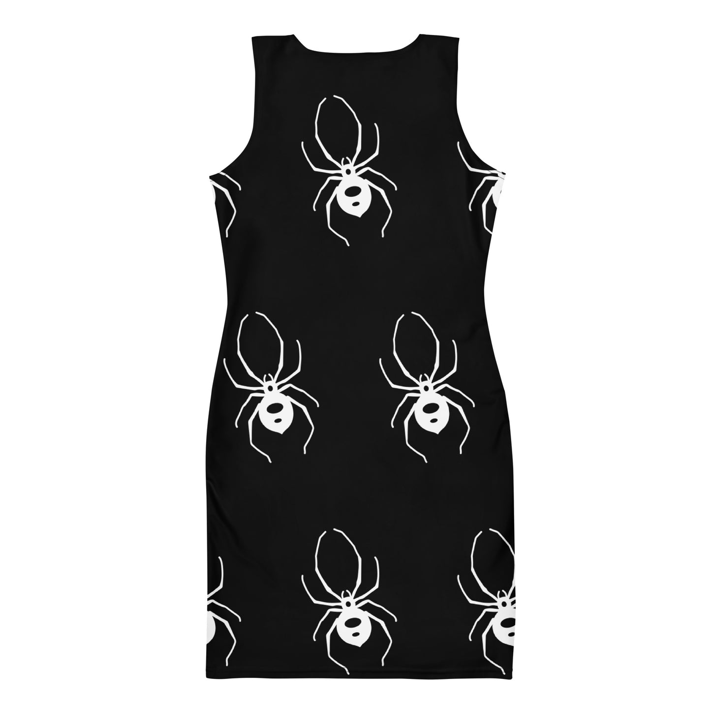 BLACK WIDOW FITTED DRESS