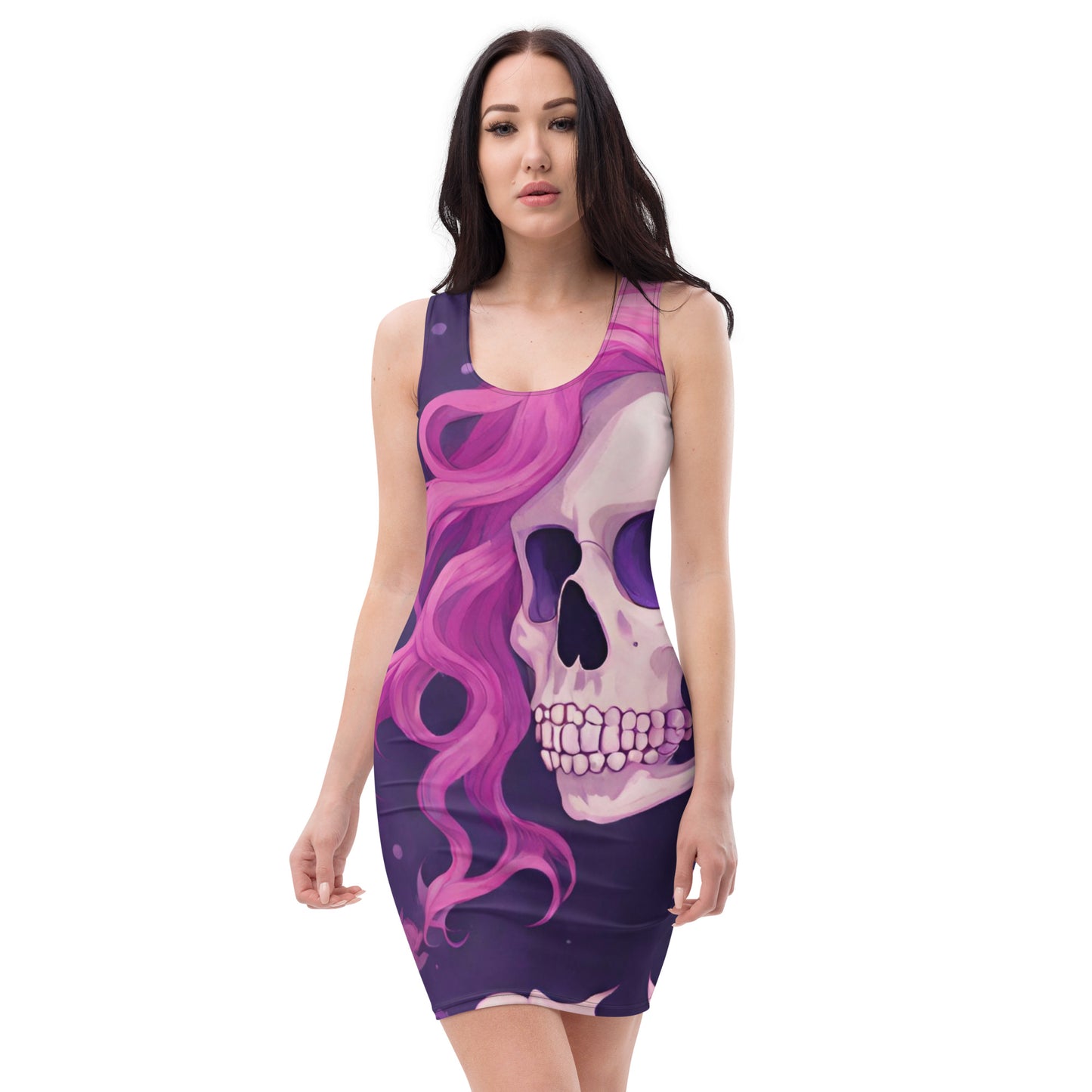 BENNETT'S PINK SKELETON FITTED DRESS