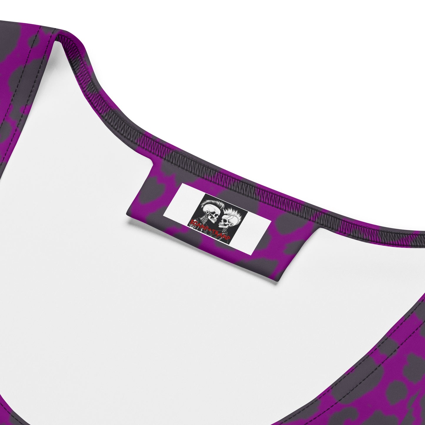 PURPLE LEOPARD FITTED DRESS