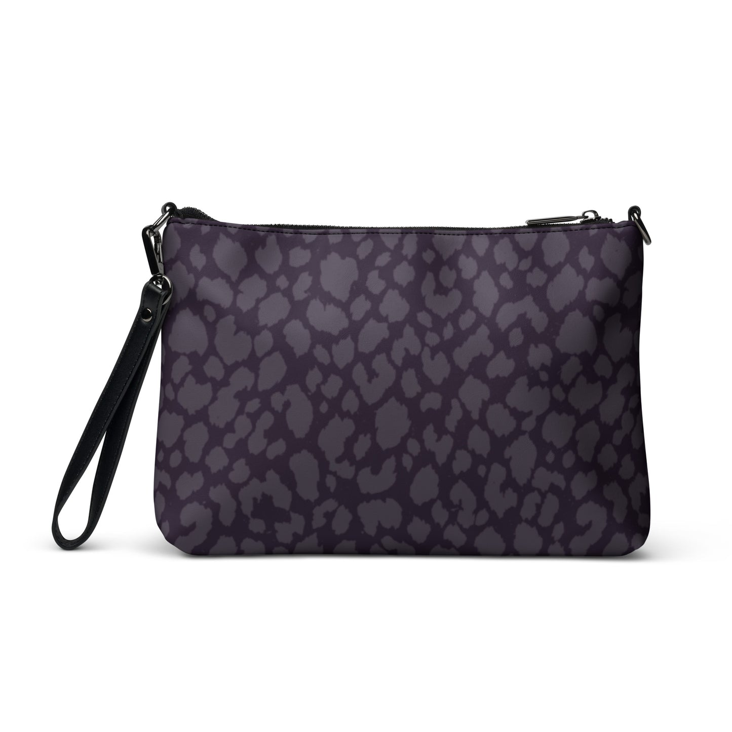 BLACK LEOPARD CROSSBODY BAG