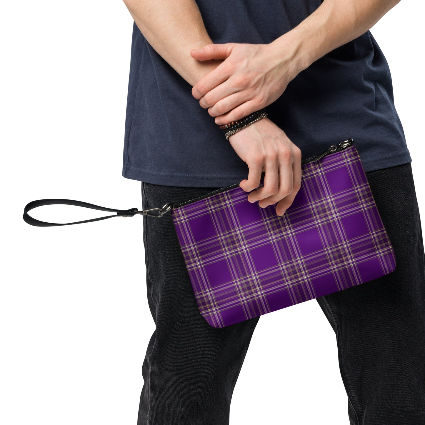 PURPLE PLAID CROSSBODY BAG