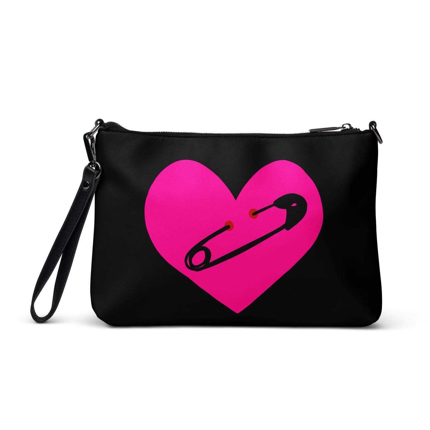 PINNED HEART CROSSBODY BAG
