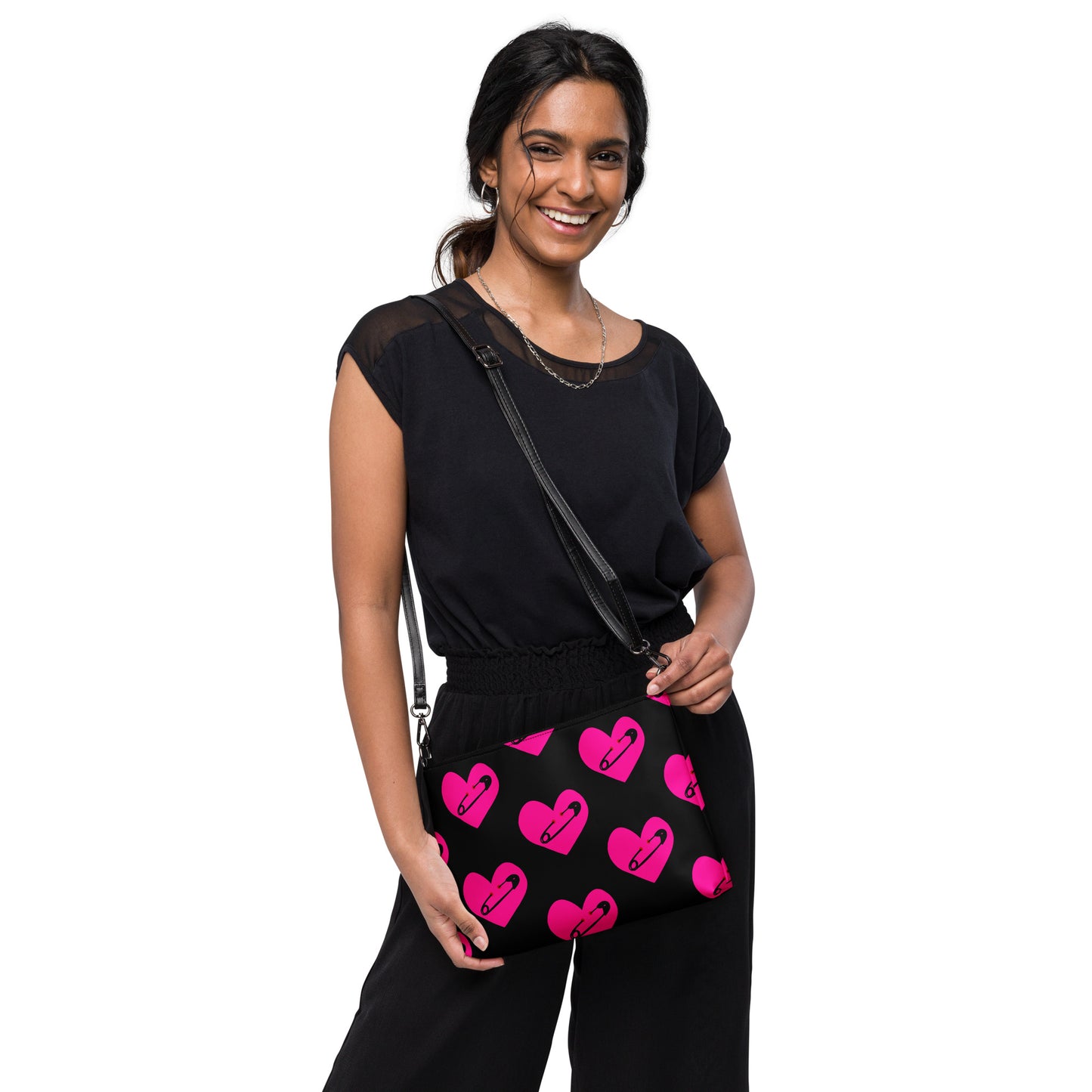 PINNED HEART B CROSSBODY BAG