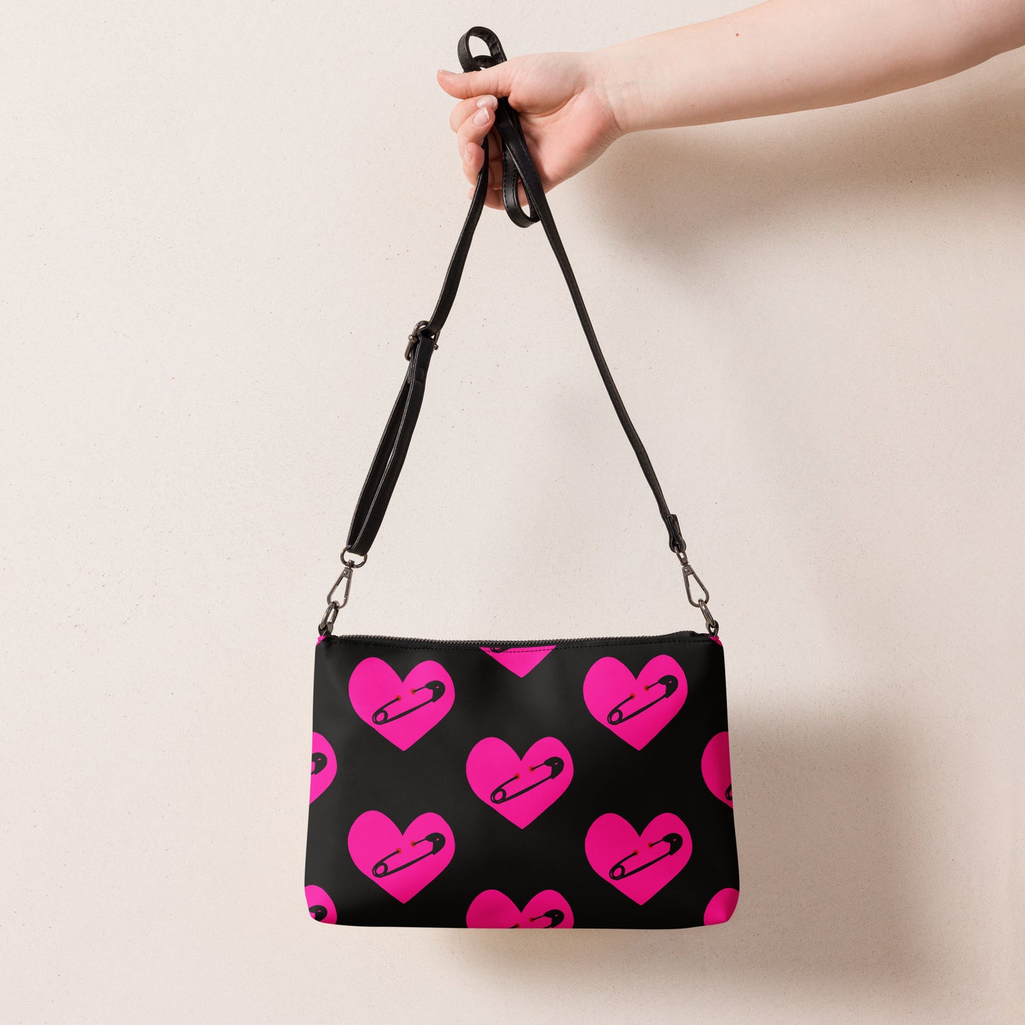 PINNED HEART B CROSSBODY BAG