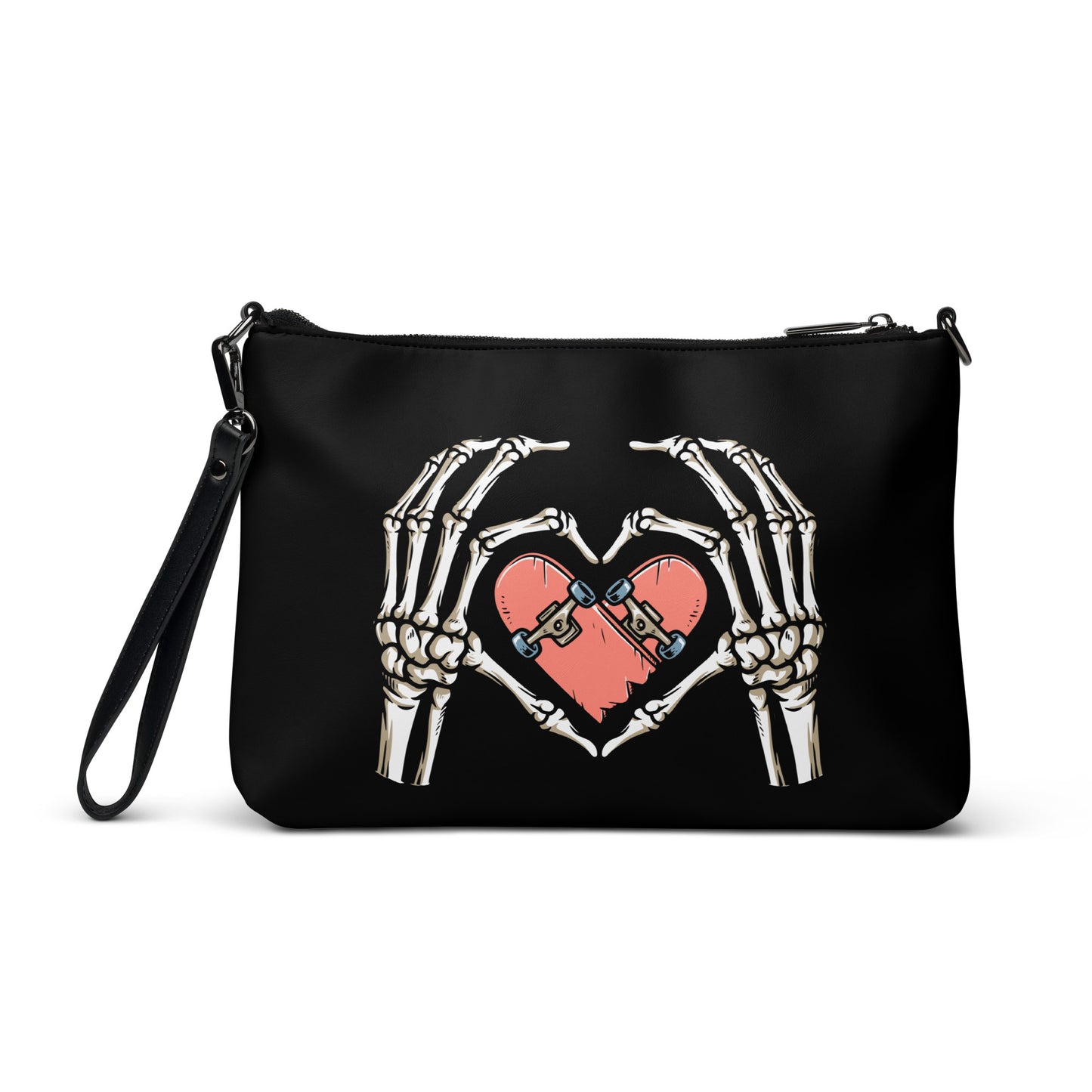 SKATEBOARD HEART CROSSBODY BAG