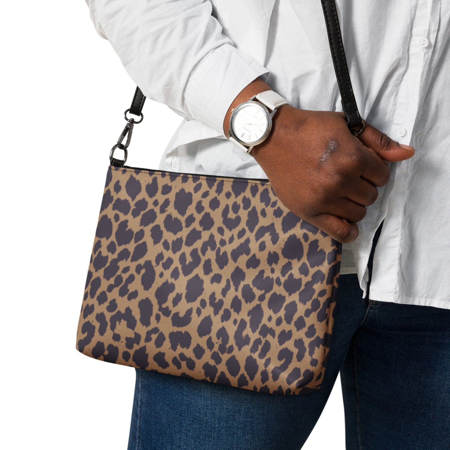 LEOPARD PRINT CROSSBODY BAG