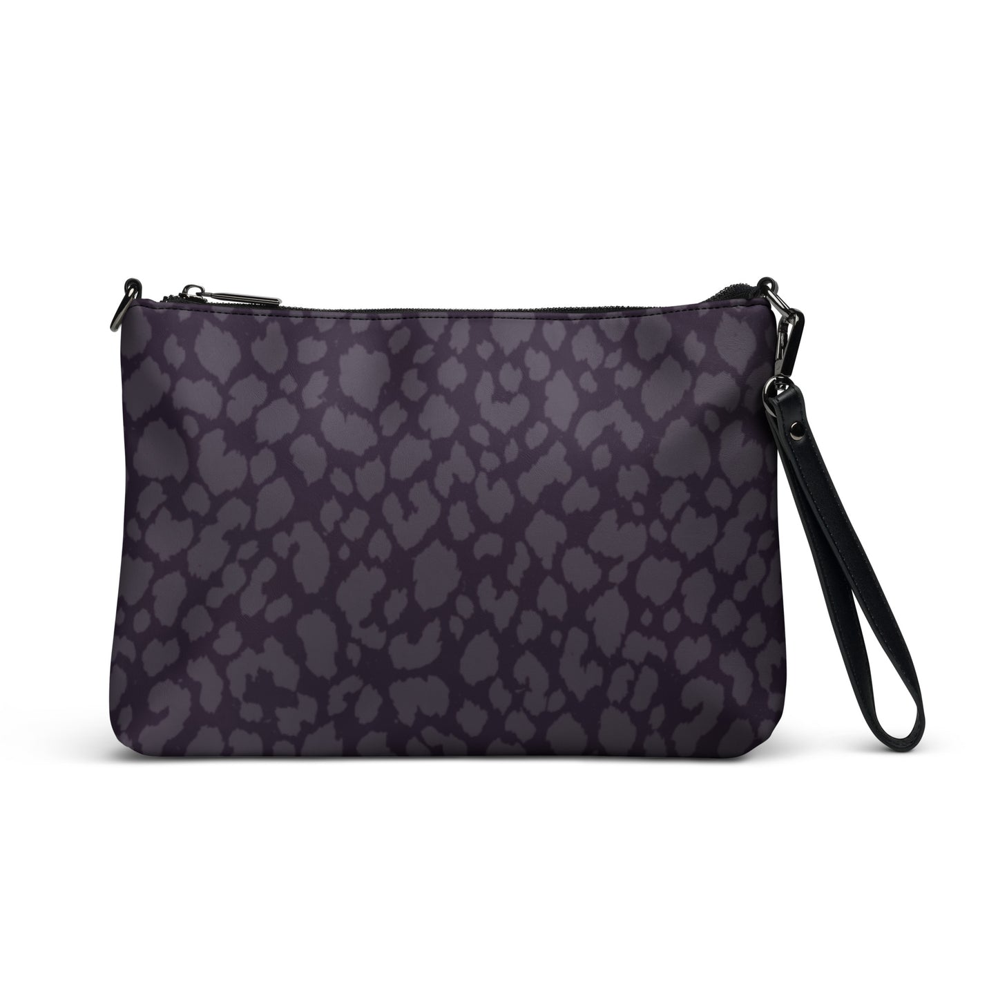 BLACK LEOPARD CROSSBODY BAG