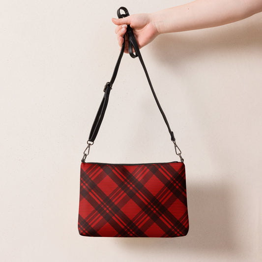 RED PLAID CROSSBODY BAG