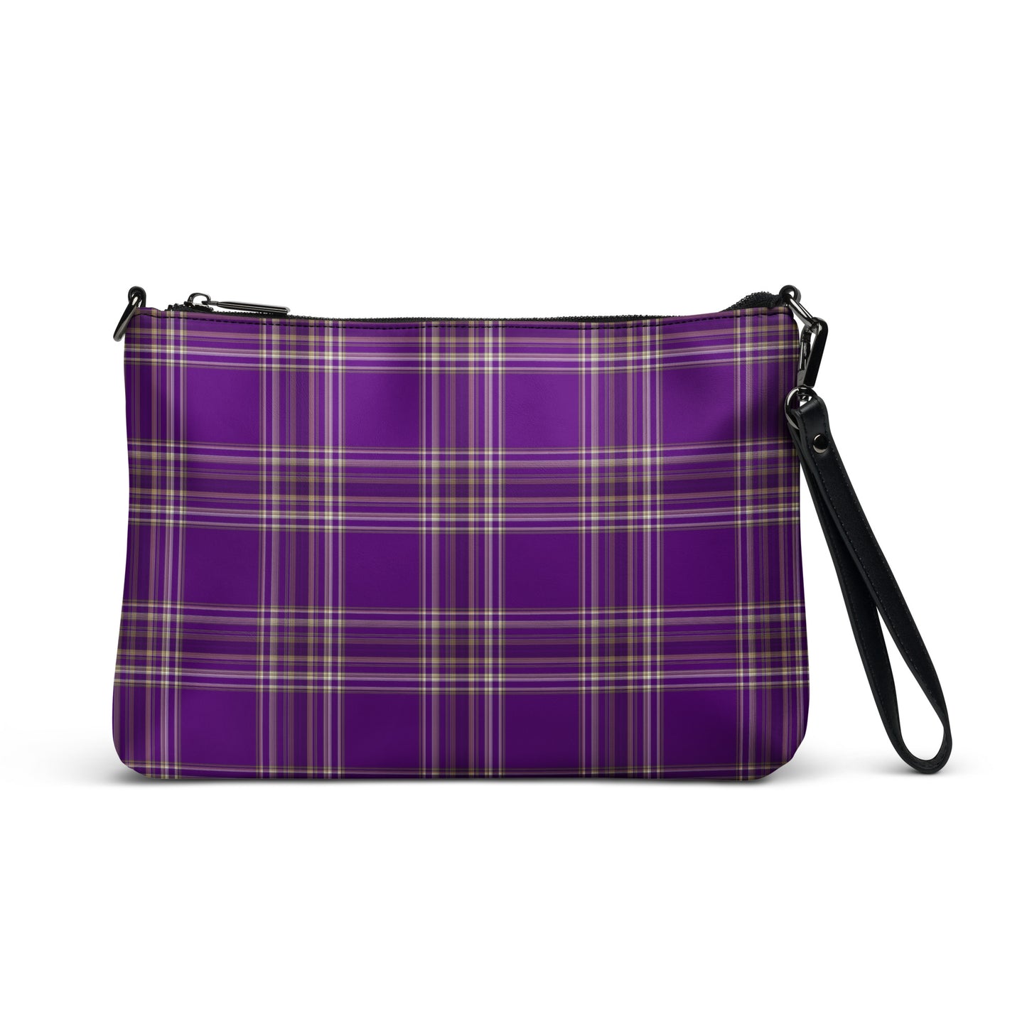 PURPLE PLAID CROSSBODY BAG