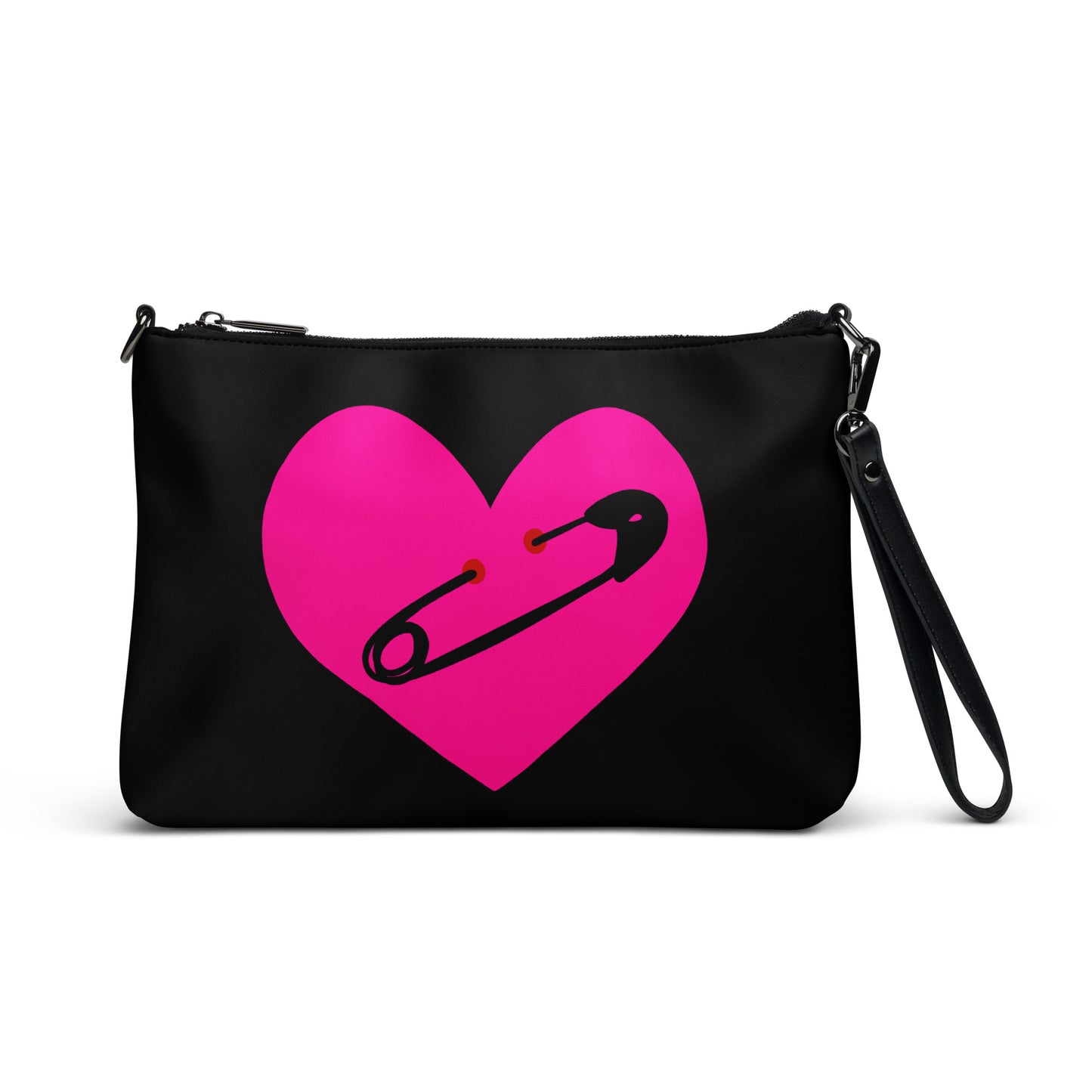 PINNED HEART CROSSBODY BAG