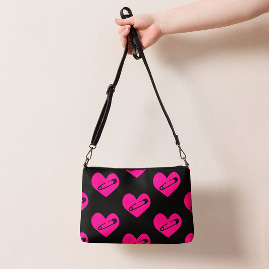 PINNED HEART B CROSSBODY BAG