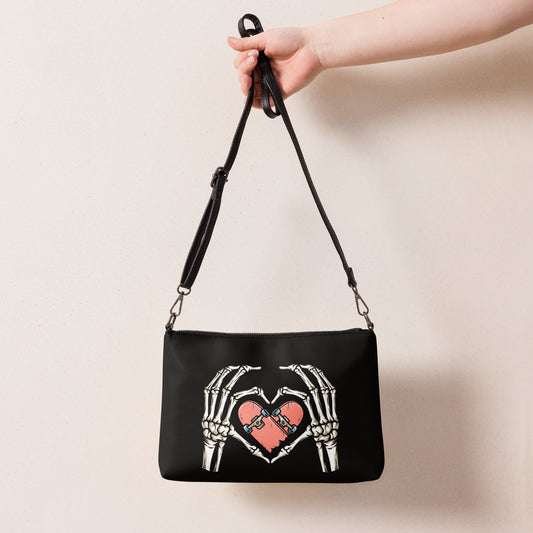 SKATEBOARD HEART CROSSBODY BAG