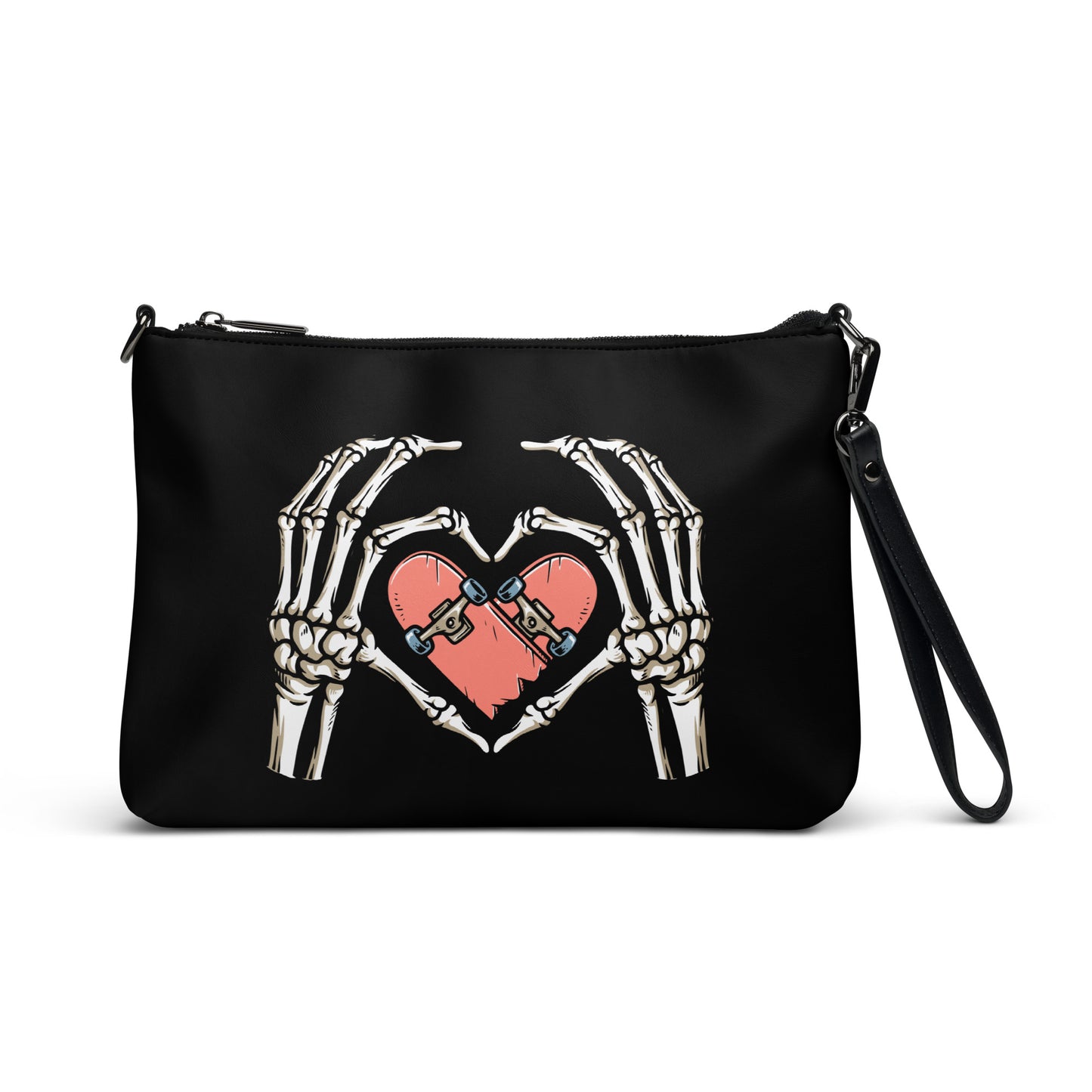 SKATEBOARD HEART CROSSBODY BAG